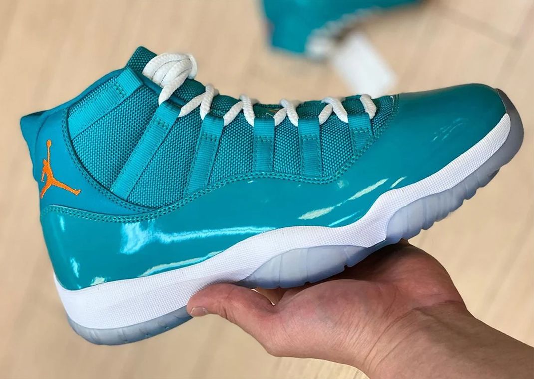 The Air Jordan 11 Surfaces In Miami Dolphins Colors