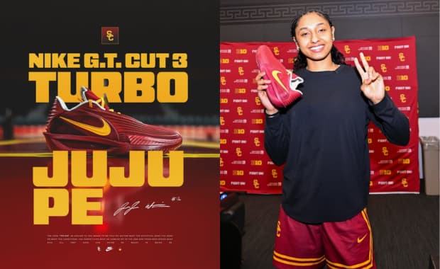 JuJu Watkins Gifting Teammates Her Nike PE