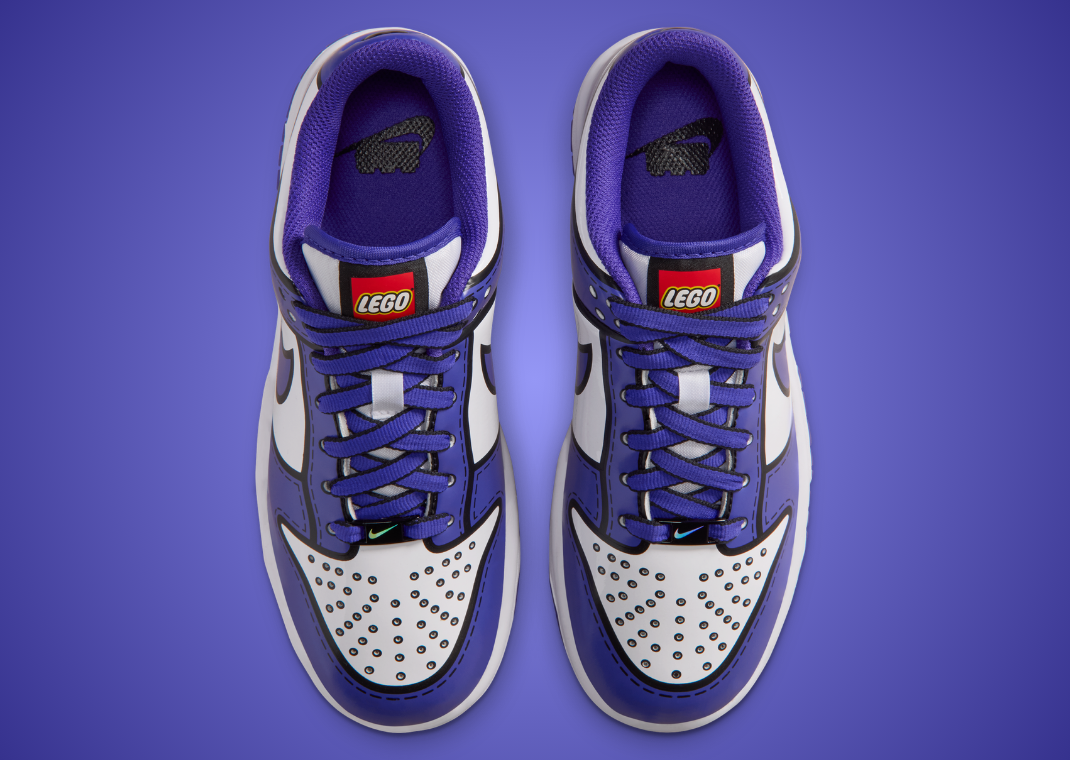 LEGO x Nike Dunk Low White Bright Concord (GS) - Top