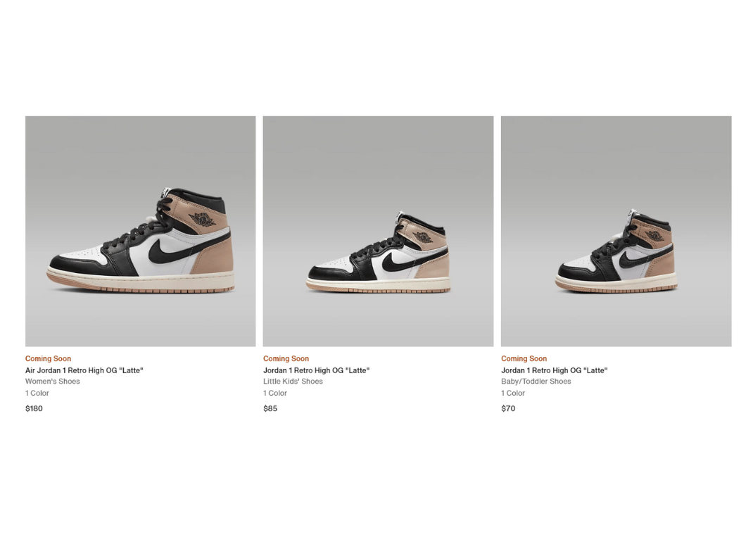 Women's Air Jordan 1 High OG Latte Nike Page