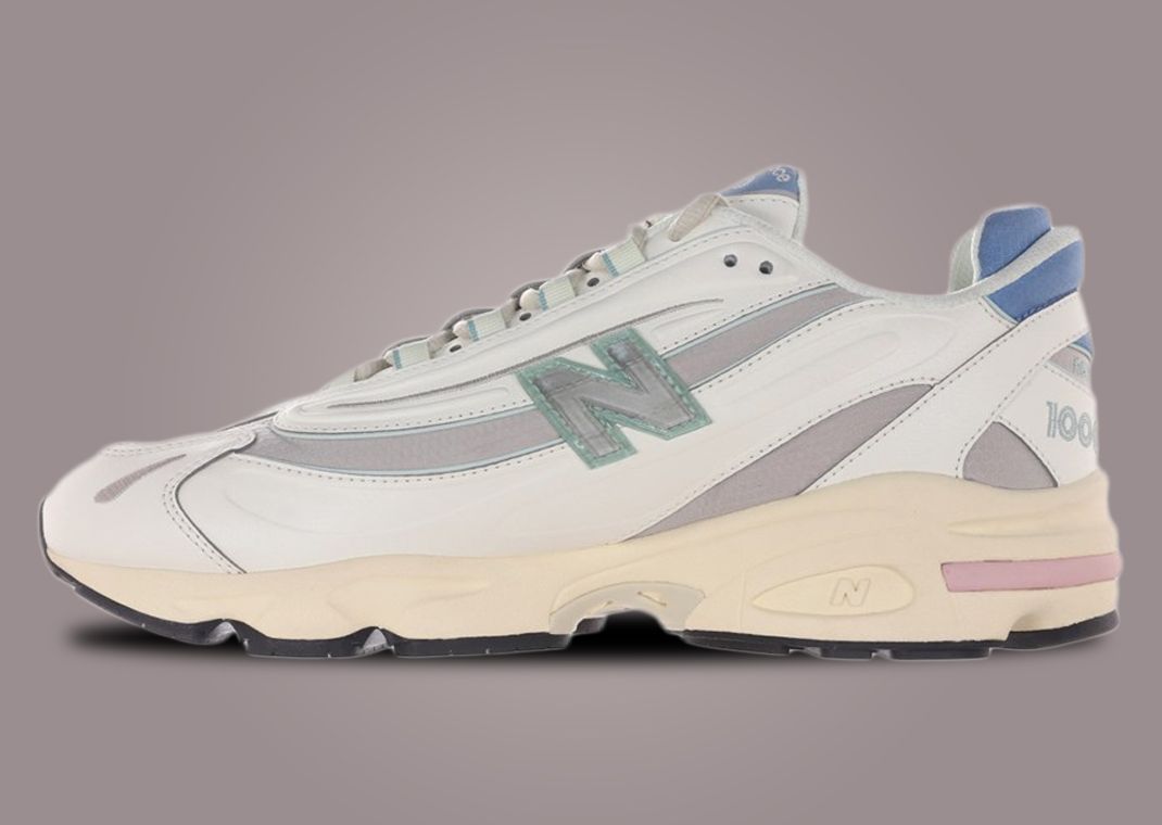 New Balance 1000 White Grey Cream Medial