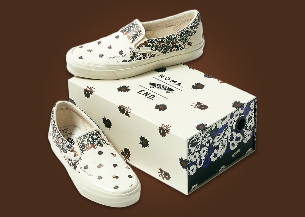 END x Noma T.D. x Vans UA OG Classic Slip-On LX Packaging