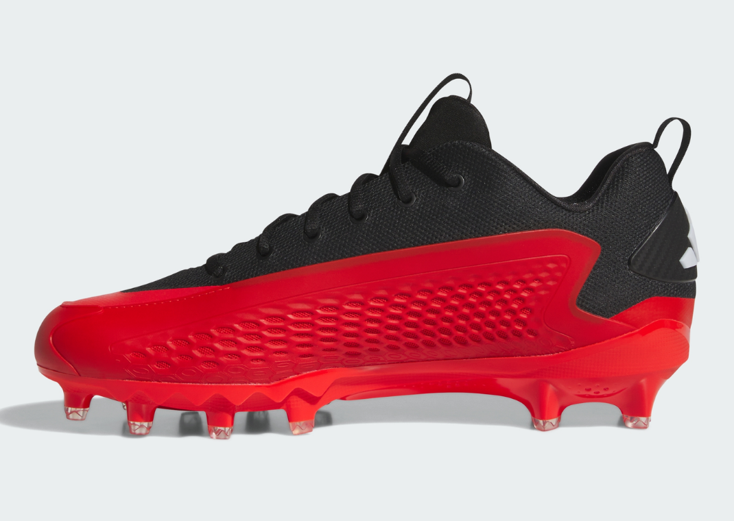 adidas AE 1 Low Football Cleat Core Black Red - Medial