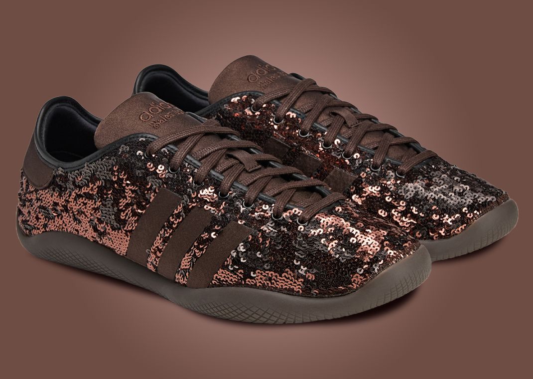 Wales Bonner x adidas Karintha Lo Sequin Bronze - Angle