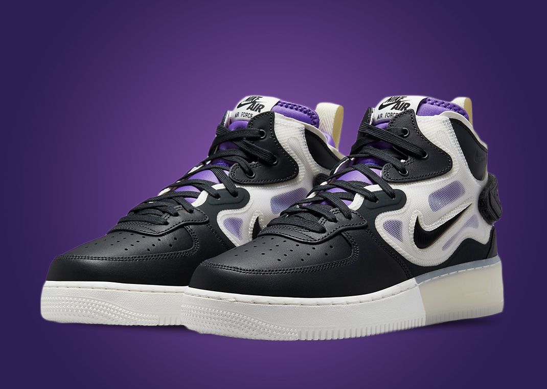 Nike Air Force 1 Mid React Off Noir Action Grape