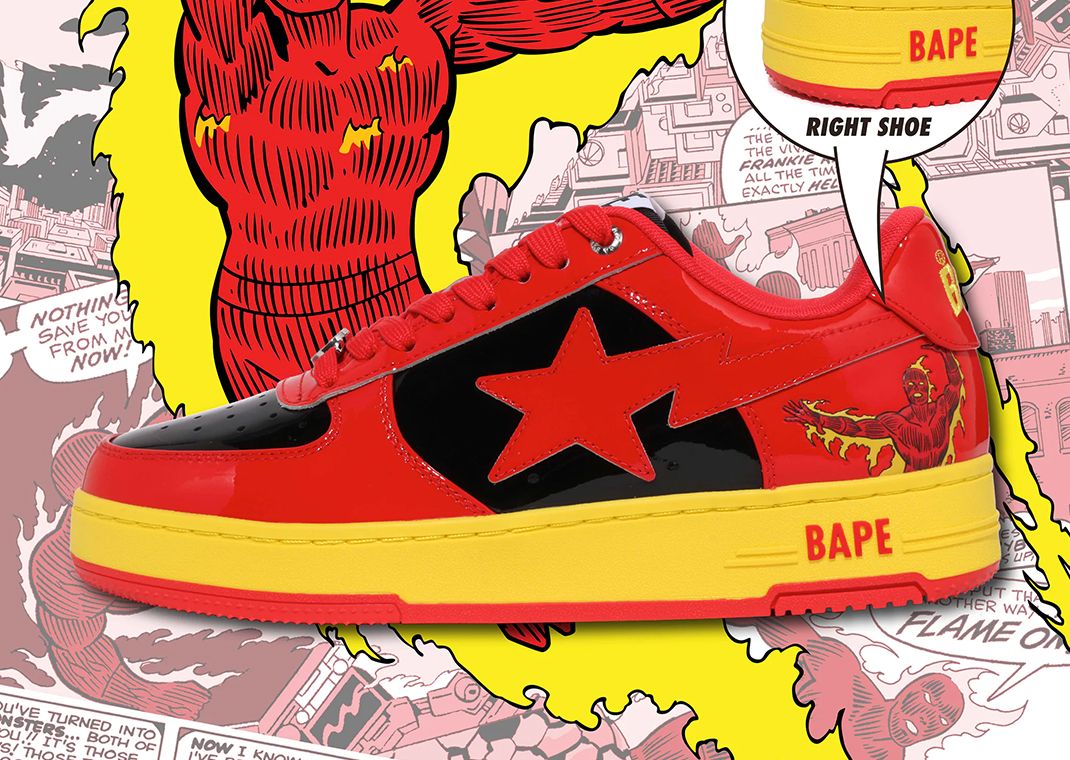 The Fantastic Four x A Bathing Ape BAPE STA The Human Torch Lateral