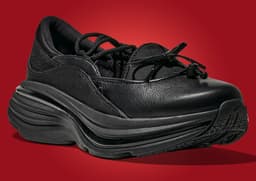 HOKA Bondi Mary Jane Black - Angle