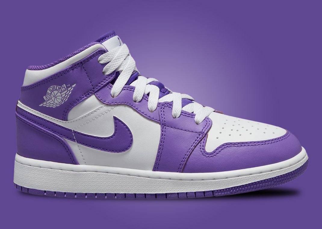 Air Jordan 1 Mid Purple Venom (GS)