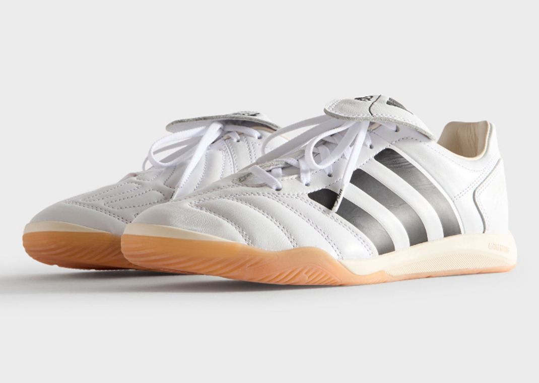 Kith x adidas Predator 2002 IC White Black Gum Angle