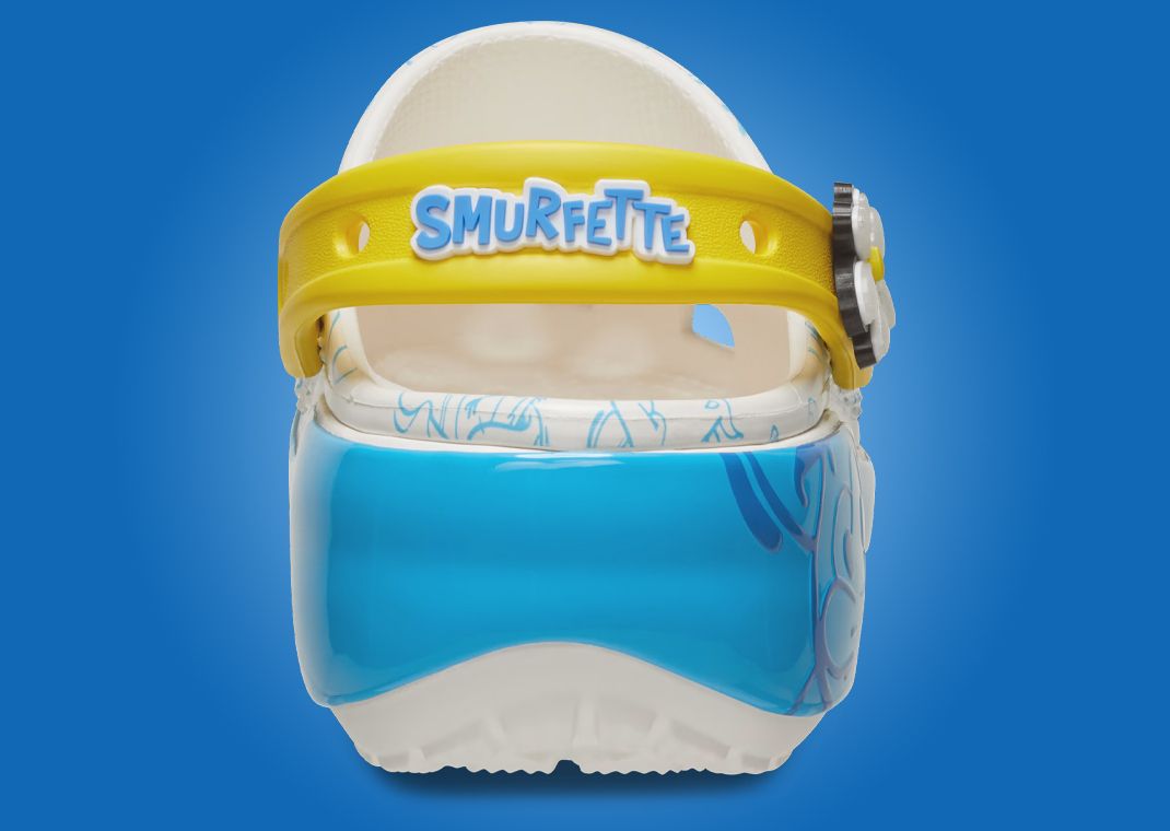 The Smurfs x Crocs Platform Clog Smurfette Heel