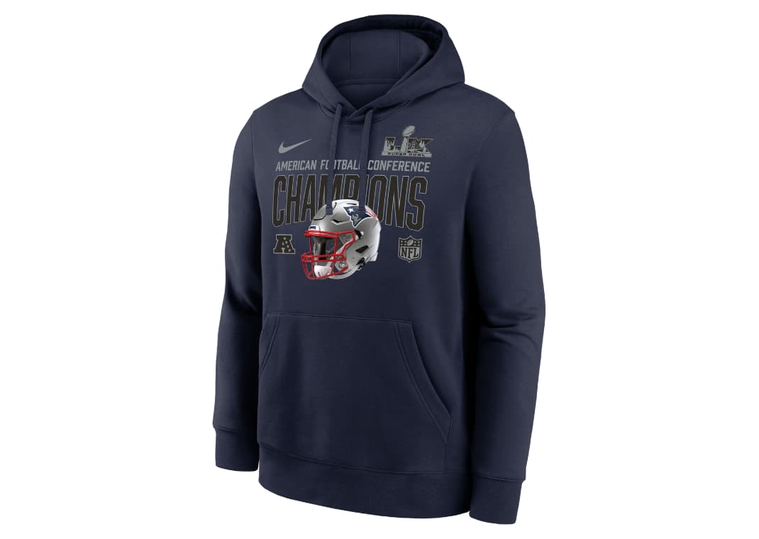New England Patriots 2026 AFC Champions Glory Shield Hoodie