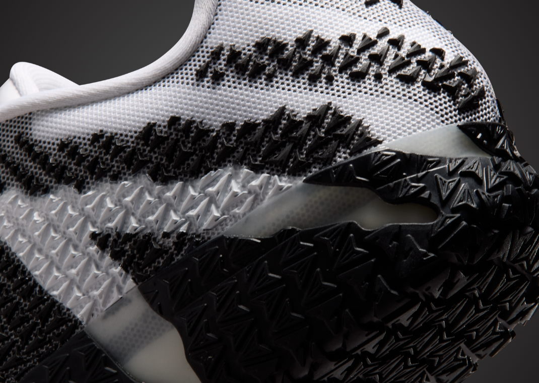 Nike Ja 3 TB White Black heel details