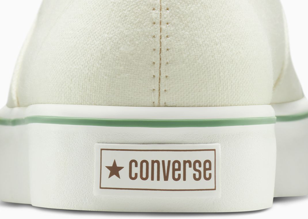 Tyler, The Creator x Converse Naut-1 Cannoli Cream Stone Green Heel Detail