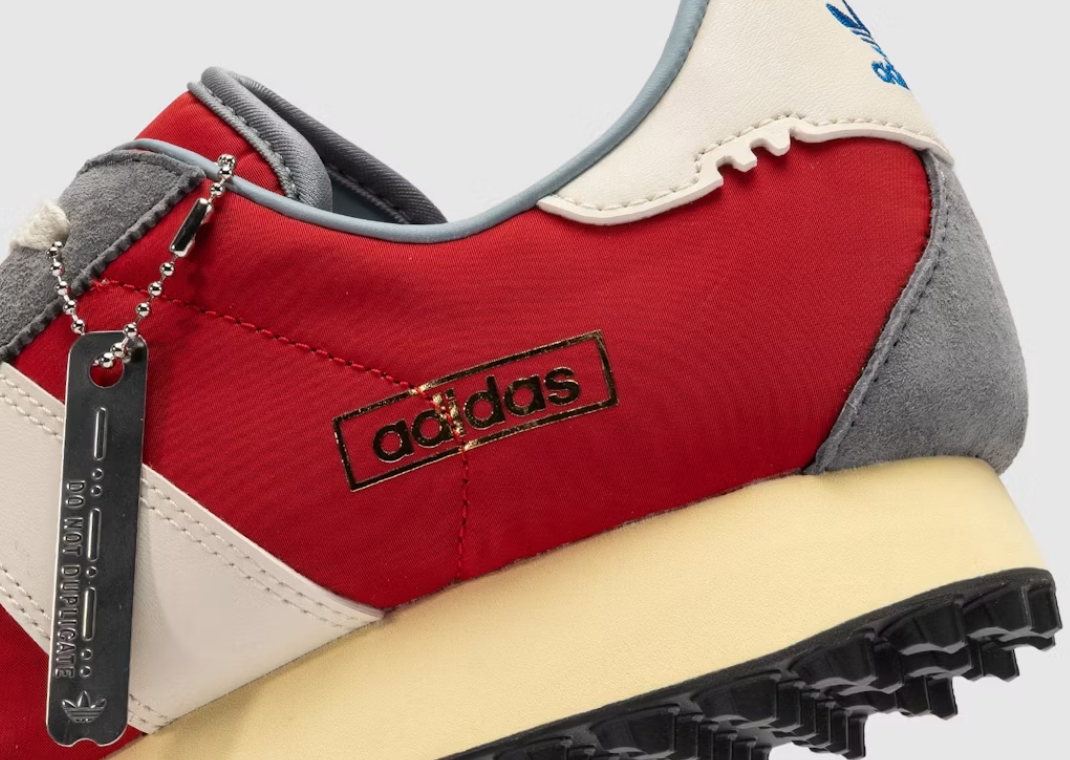 The Whitaker Group x adidas BW Run Do Not Duplicate Red Grey - Heel Detail