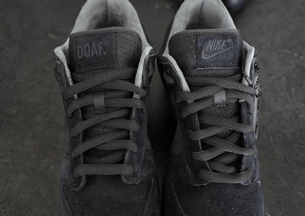 The Ducks of a Feather x Nike Dunk Low Triple Black Luxe