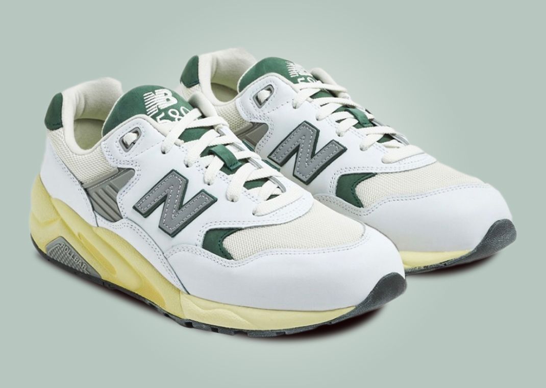 New Balance 580v2 White Natural Green