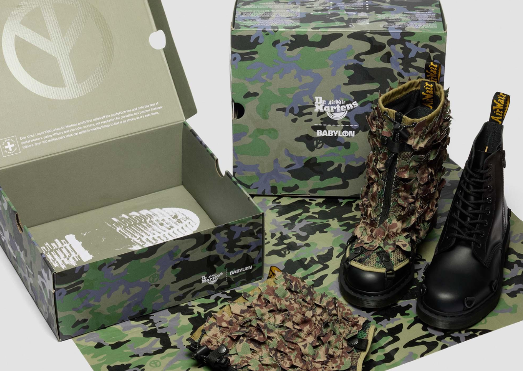Babylon x Dr. Martens 1460 Camo - Packaging