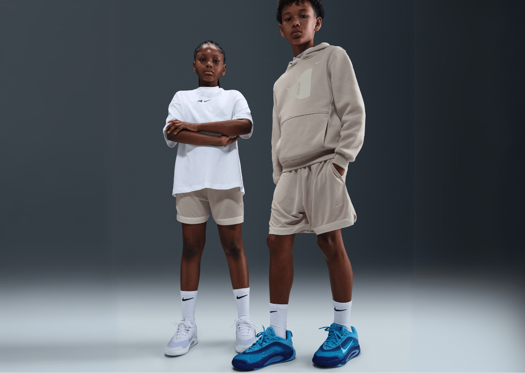 A'ja Wilson Big Kids' Dri-FIT Basketball Shorts Desert Sand