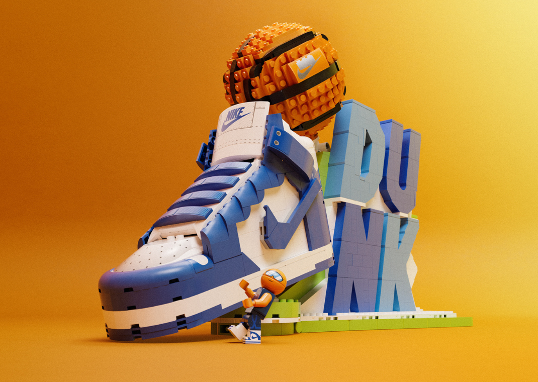 LEGO Nike Dunk High Set