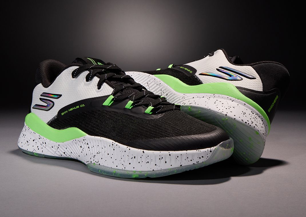 Skechers SKX Nexus White Black Lime Angle