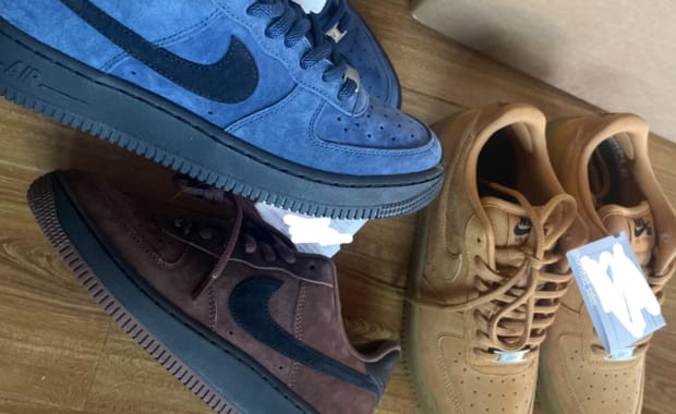 Two New Nike SB Air Force 1 Colorways Surface in Blue and Brown Suede