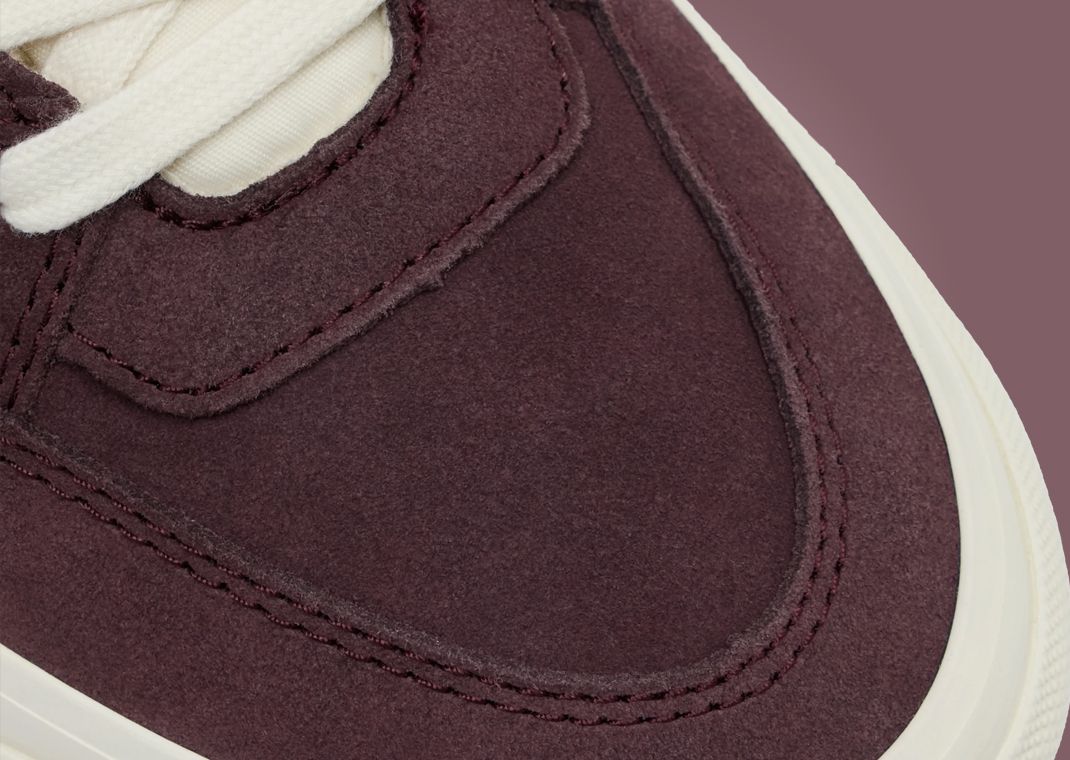 JJJJound x Vans Half-Cab Burgundy White Toe Detail