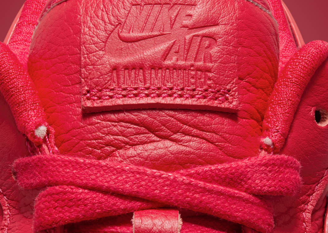 A Ma Maniere x Nike Air Force 1 WYWS University Red Tongue