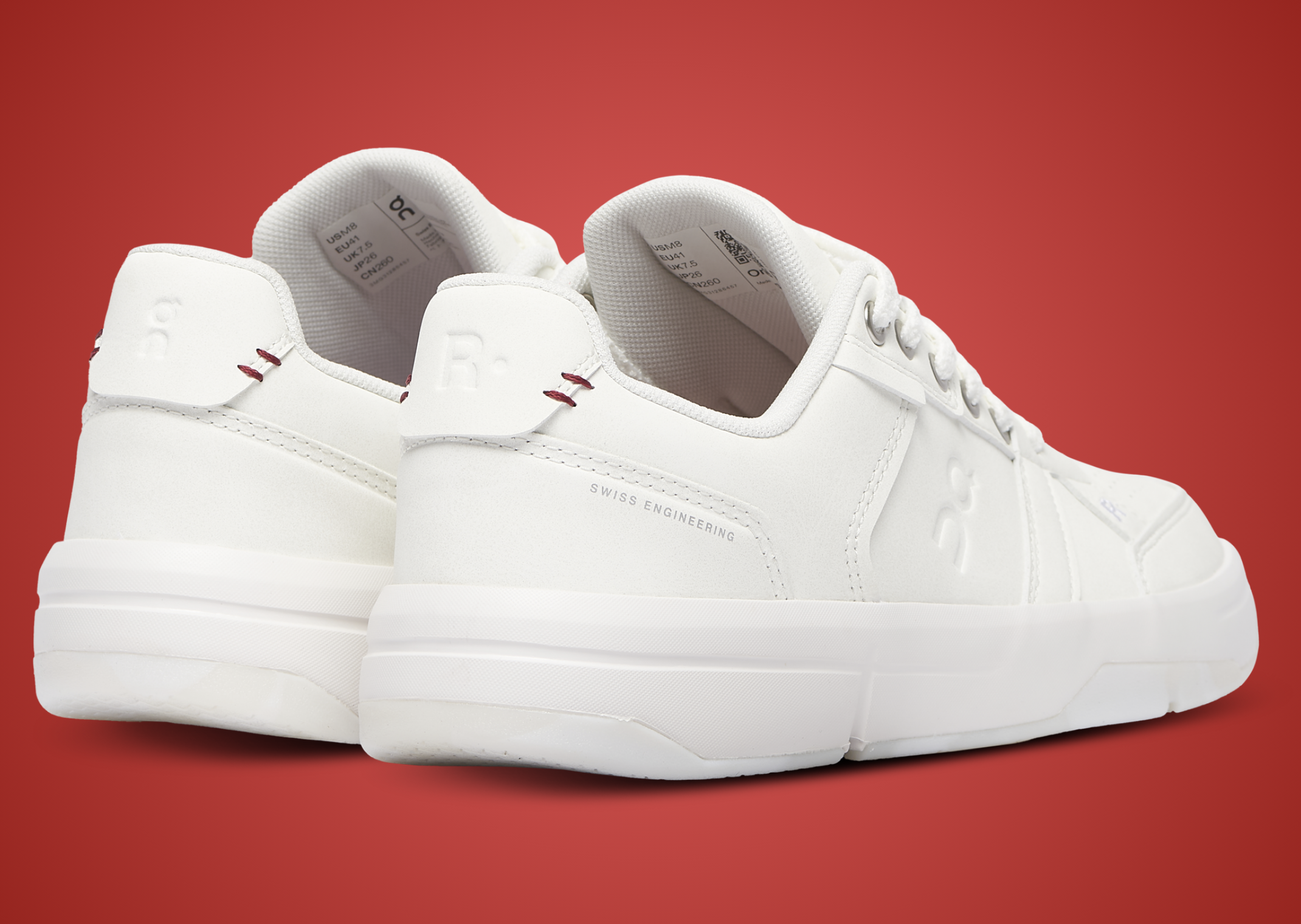 Burna Boy x On Roger Clubhouse White - Heel Angle
