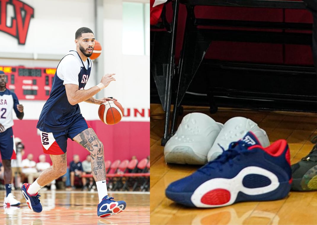 Jayson Tatum Wearing the Jordan Tatum 2