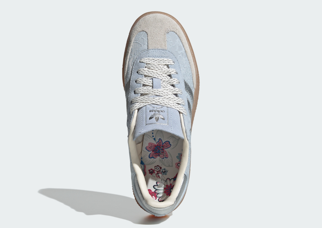 Liberty London x adidas Sambae Delft Blue (W) - Top
