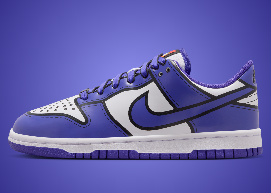 LEGO x Nike Dunk Low White Bright Concord (GS) - Lateral