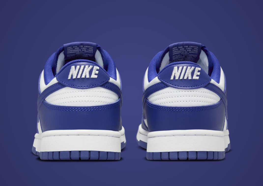 Nike Dunk Low White Concord Heel
