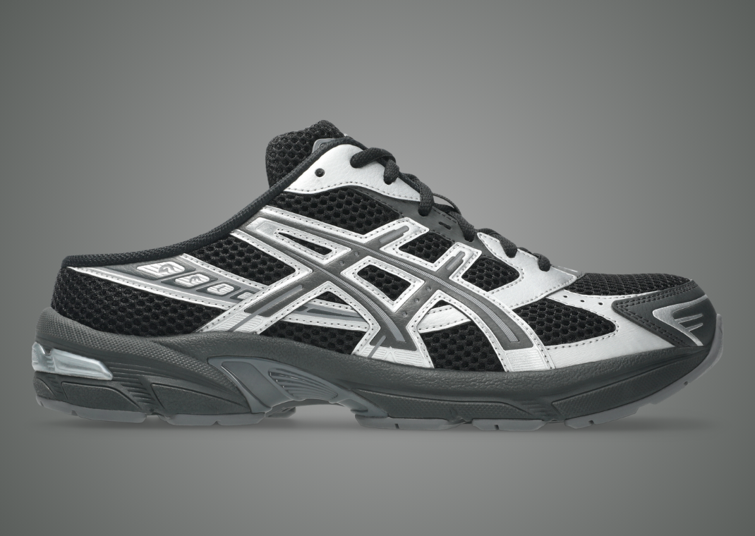 Asics Gel-1130 Mule Black Silver - Lateral