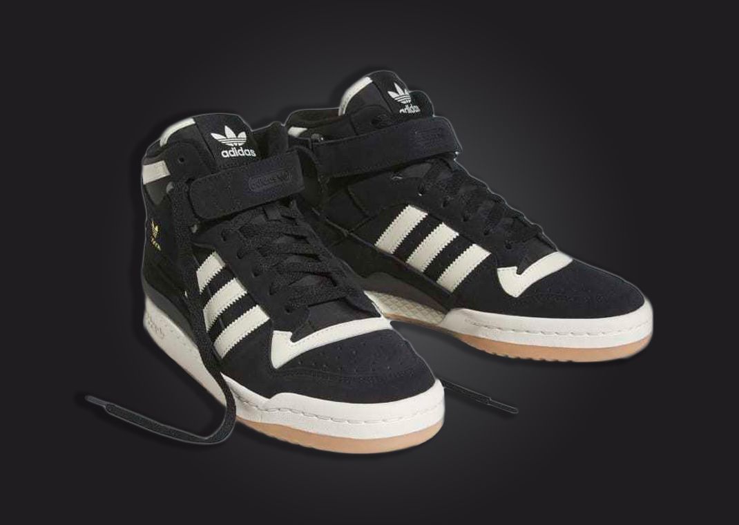 adidas Forum Mid Core Black Cream White