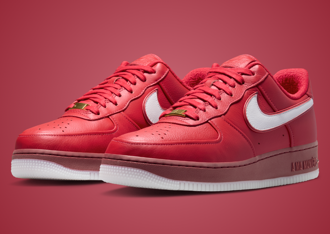 A Ma Maniere x Nike Air Force 1 WYWS University Red - Angle