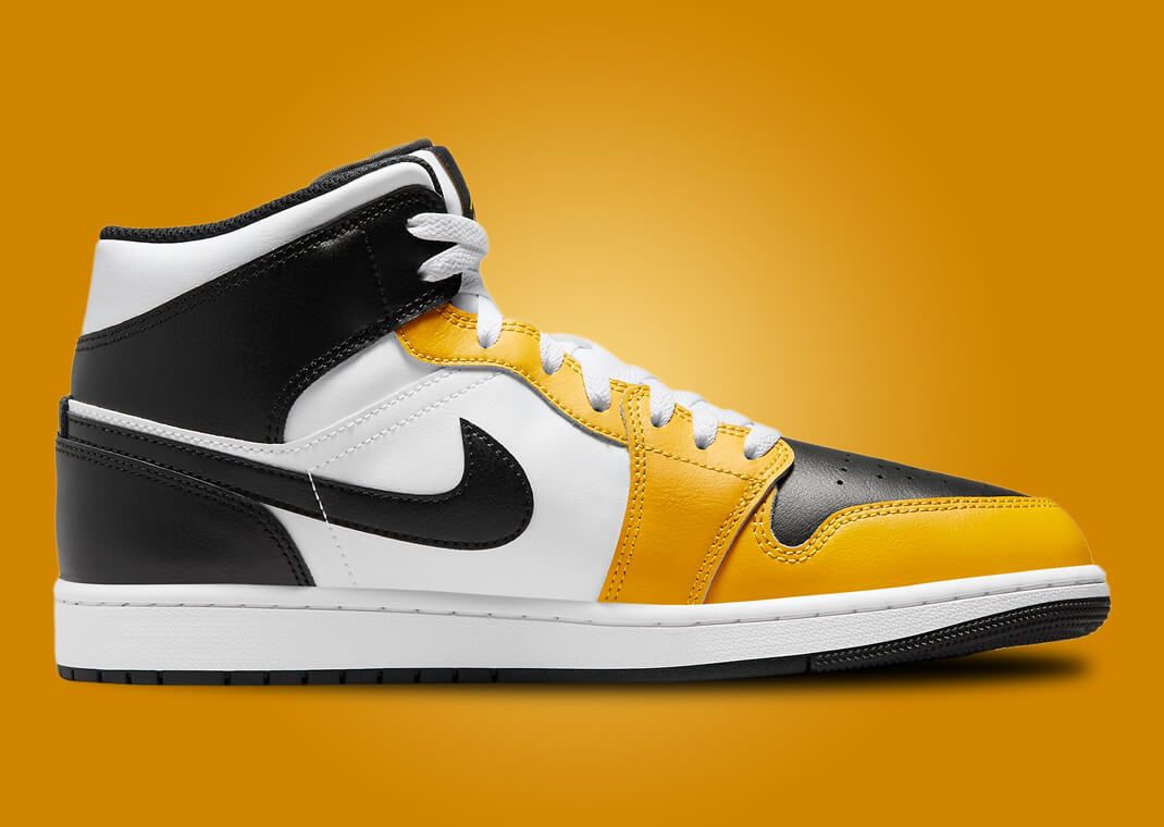 Air Jordan 1 Mid Yellow Ochre Medial