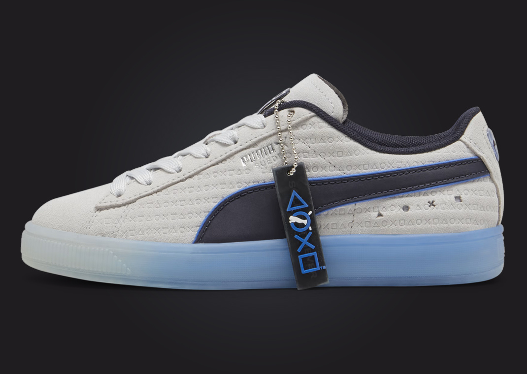 PlayStation x Puma Suede Grey Lateral