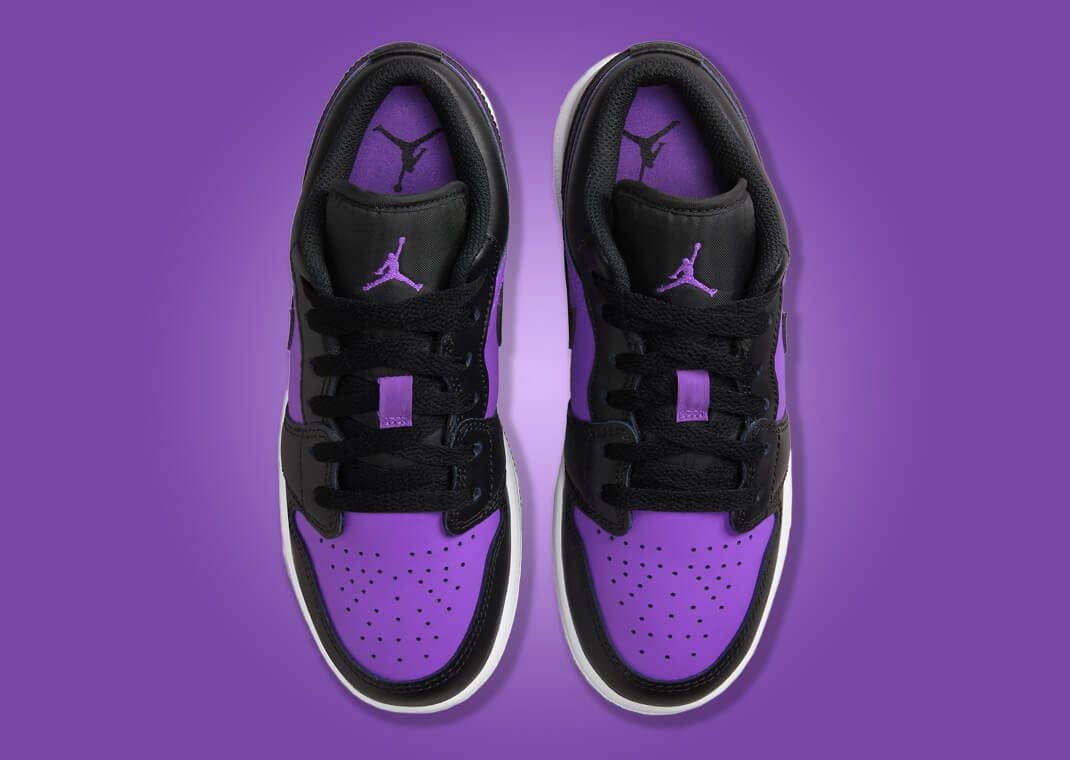 The Kids Exclusive Air Jordan 1 Low Purple Venom Black The Kids Exclusive Air Jordan 1 Low Purple Venom Black