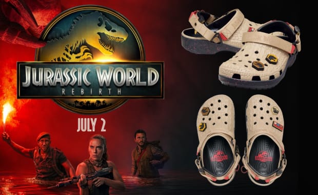The Jurassic World x Crocs Classic Clog Releases June 2025