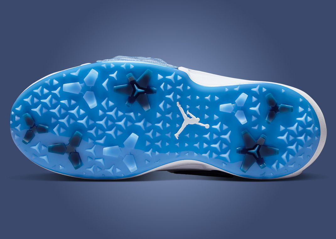 Jordan Air Rev White University Blue Outsole
