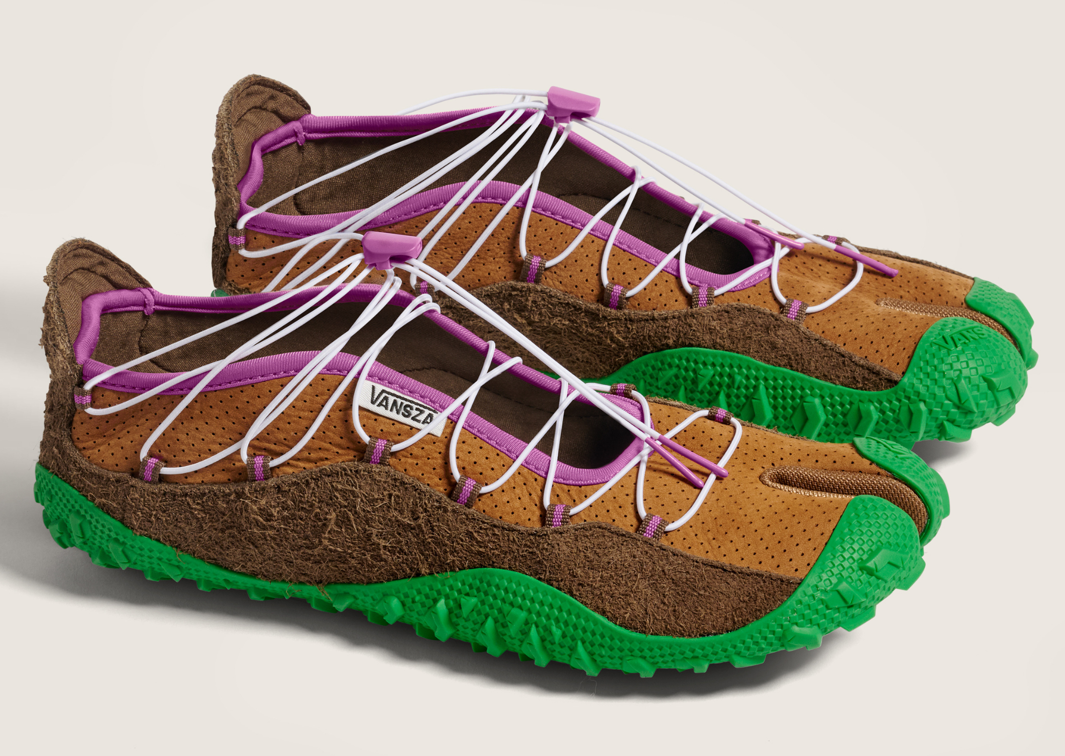 SZA x Vansza LX Tabi Hiker Brown Green