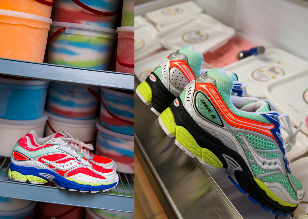 Lapstone Presents Jimmy G’s Water Ice Saucony ProGrid Omni 9 Water Ice Pack