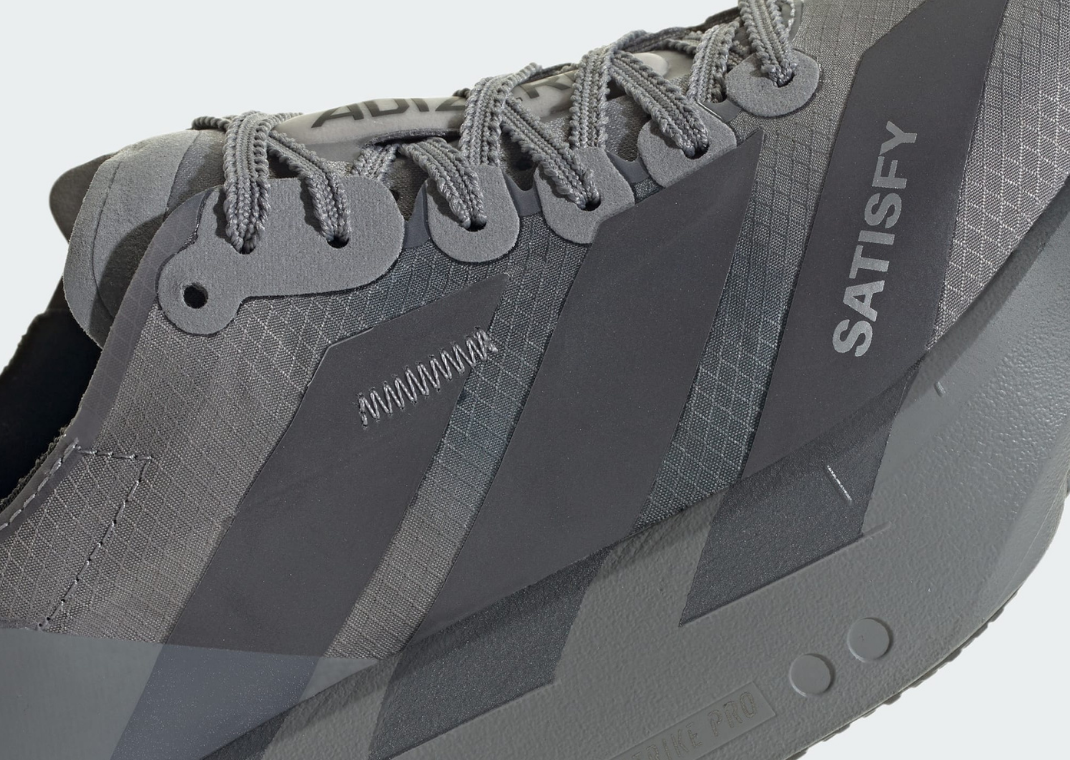 SATSIFY x adidas Adizero Adios Pro 4 Grey Detail