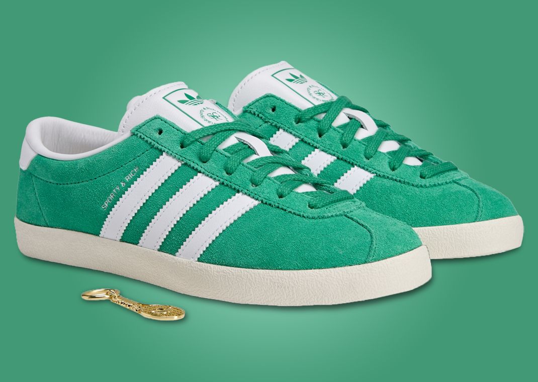 Sporty & Rich x adidas Blanc Court Green Cloud White (W) Angle