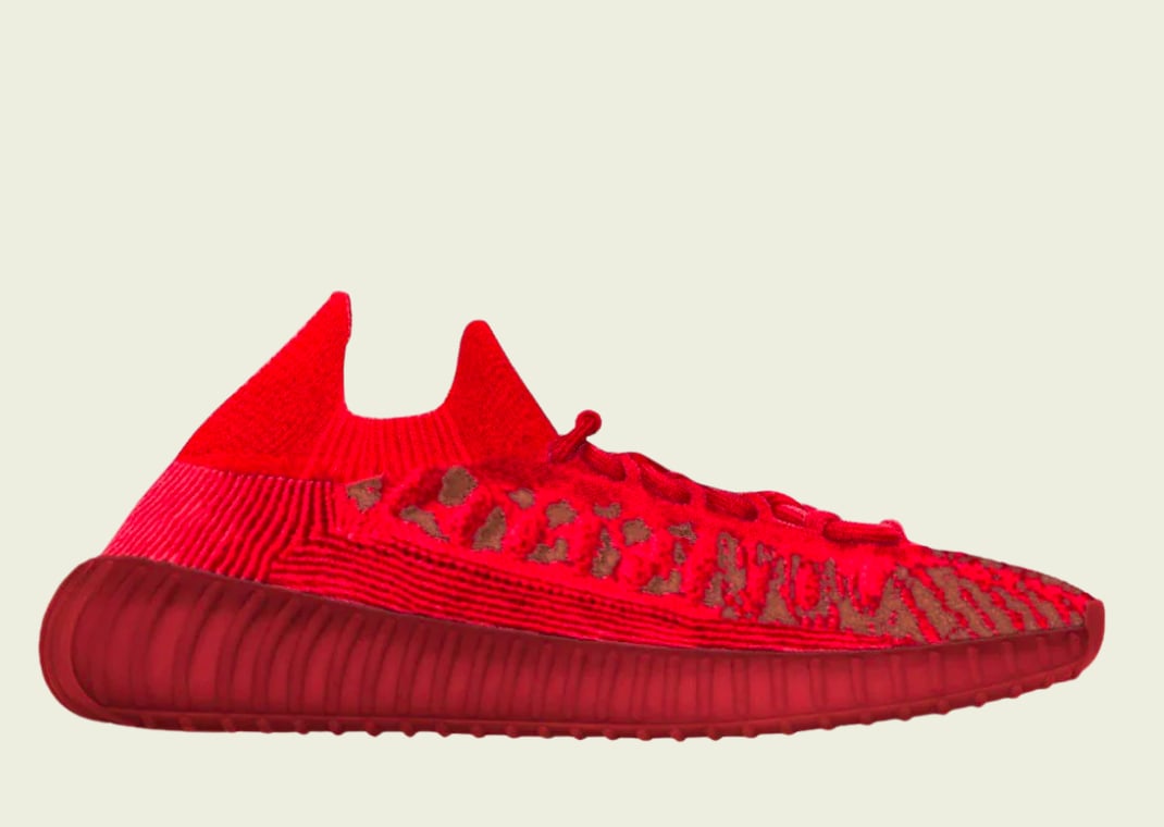 adidas Yeezy Boost 350 V2 CMPCT "Slate Red" Mockup
