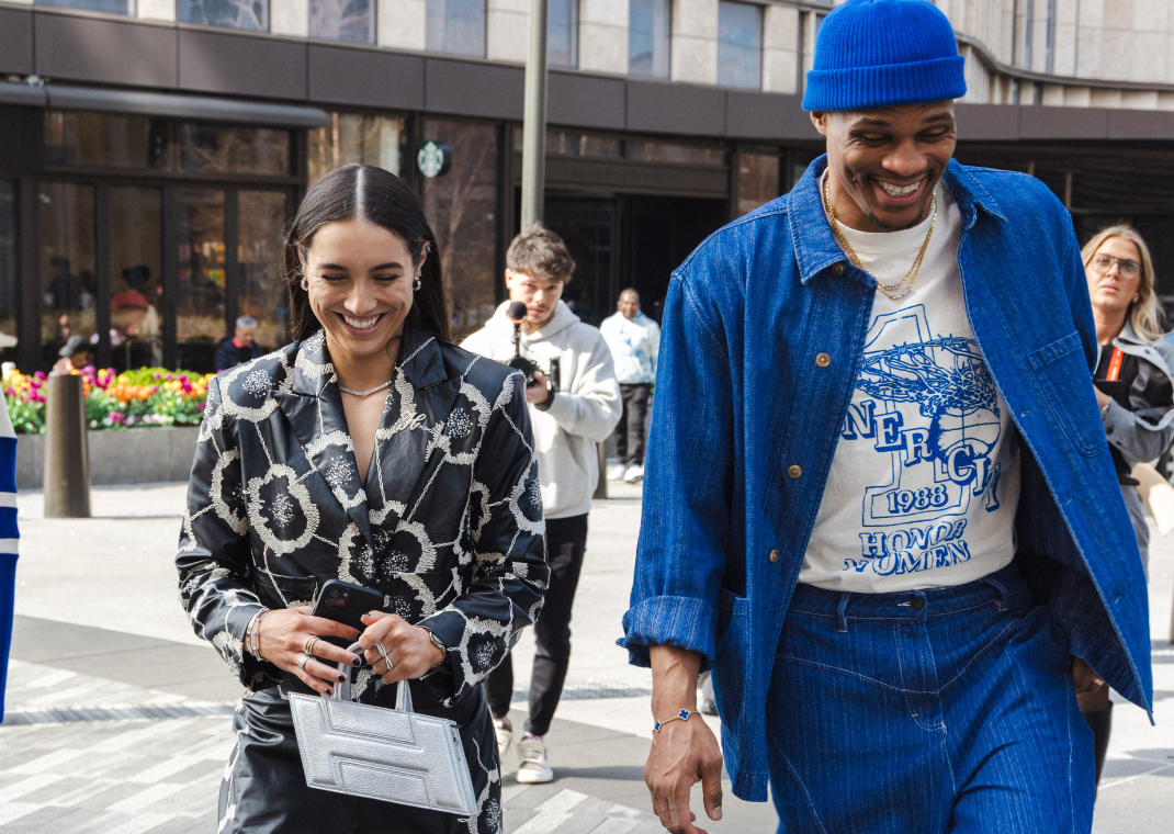 Georgia Amoore and Russell Westbrook