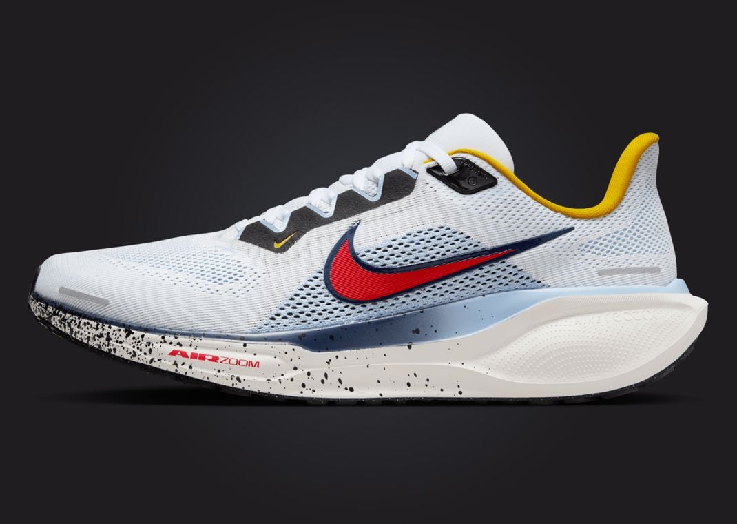 Nike Air Zoom Pegasus 41 White Psychic Blue Speed Red