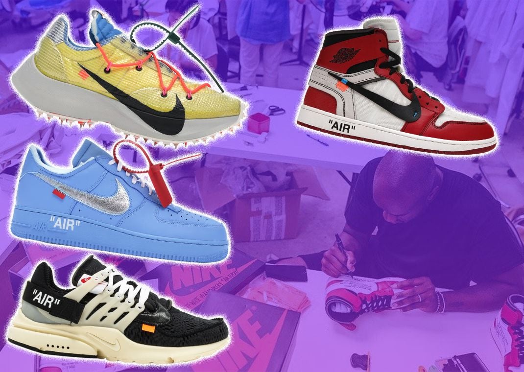 Virgil Abloh's many edits of the Swoosh