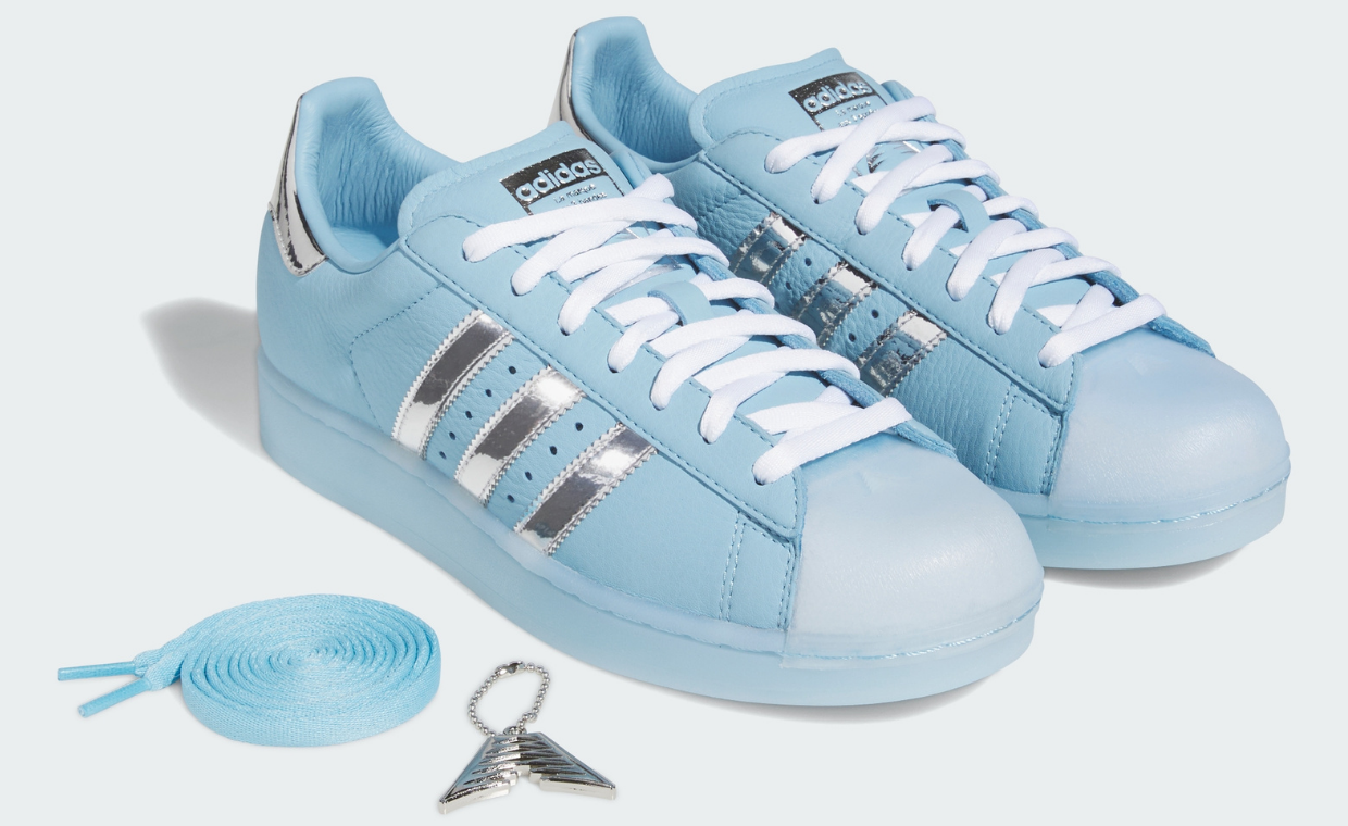Anthony Edwards x adidas Superstar Clear Blue