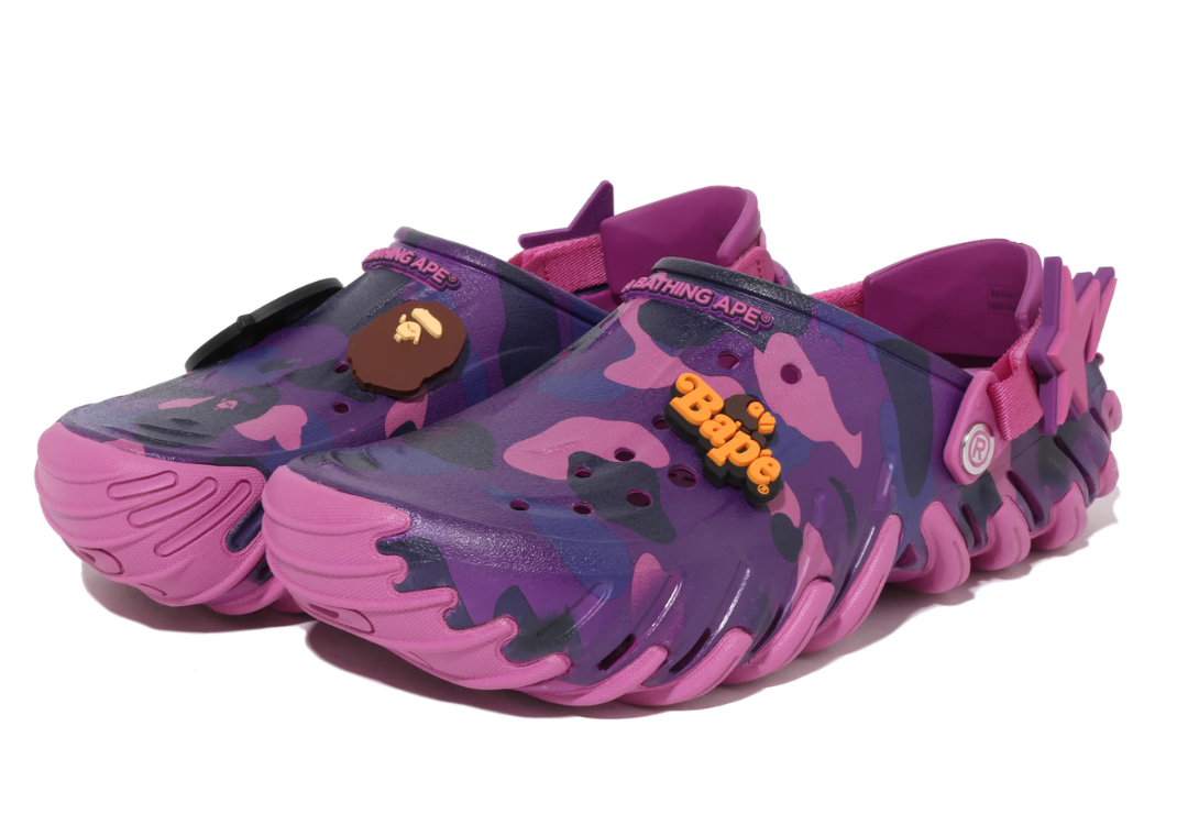 BAPE x Crocs Echo RO Clog Purple